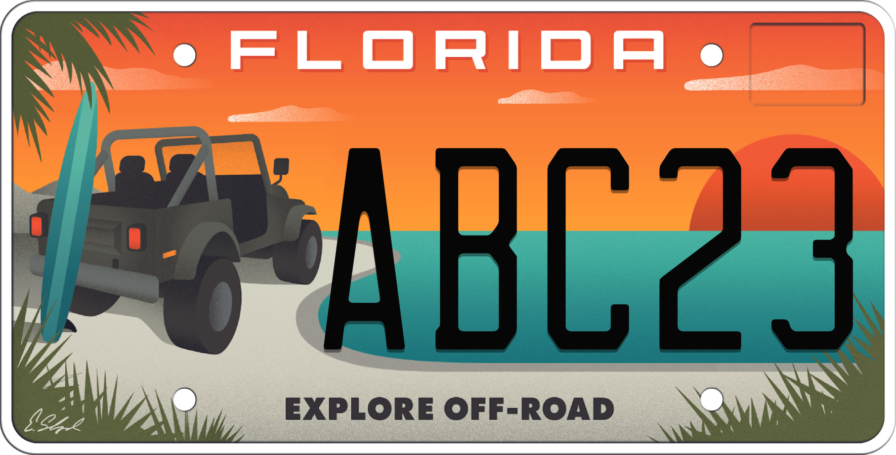 Buy Custom Florida License Plate Explore Off Road
