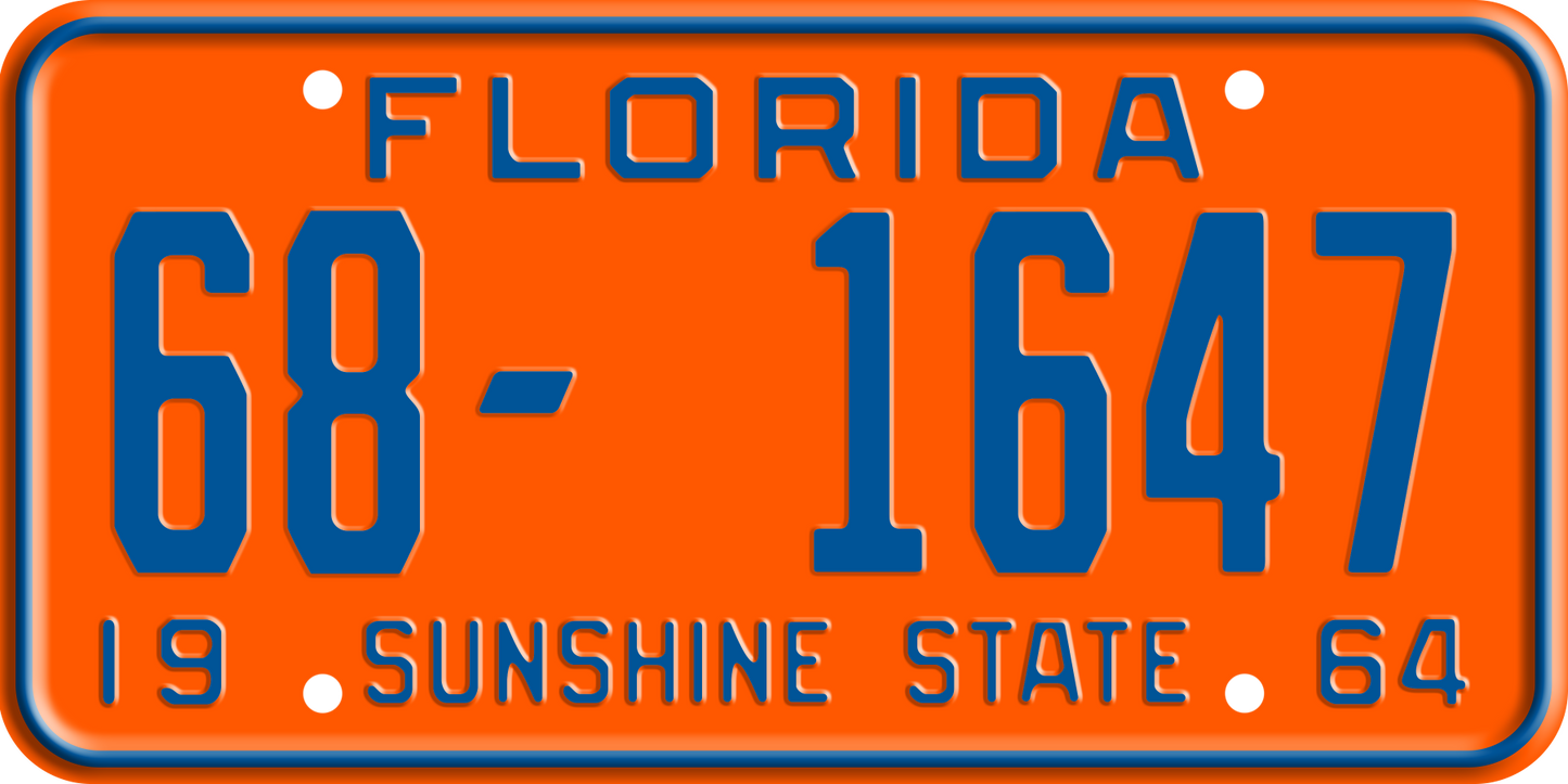 1964 Florida License Plate