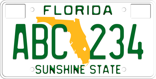 1991-1997 Florida License Plate Sunshine State