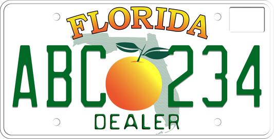 1997-2003 Florida License Plate - Dealer