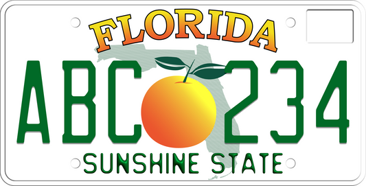 1997-2003 Florida License Plate Sunshine State