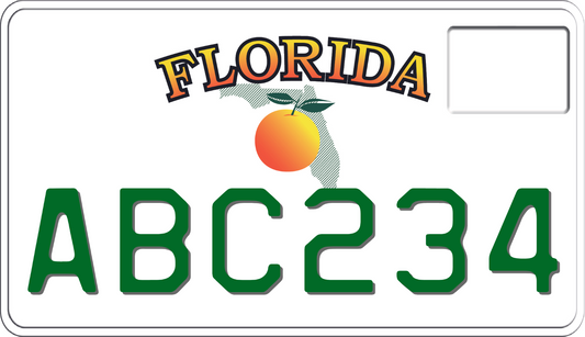 2002-2006 Florida Motorcycle License Plate