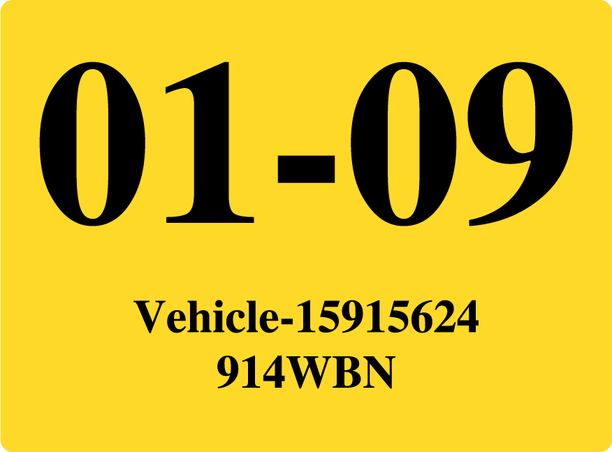 2009 January Sticker on Florida License Plate