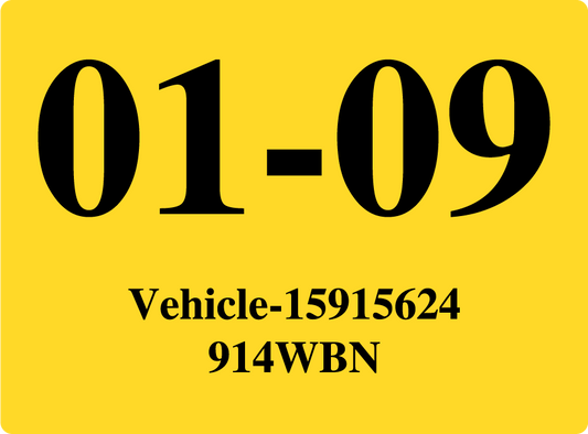 2009 January Sticker on Florida License Plate