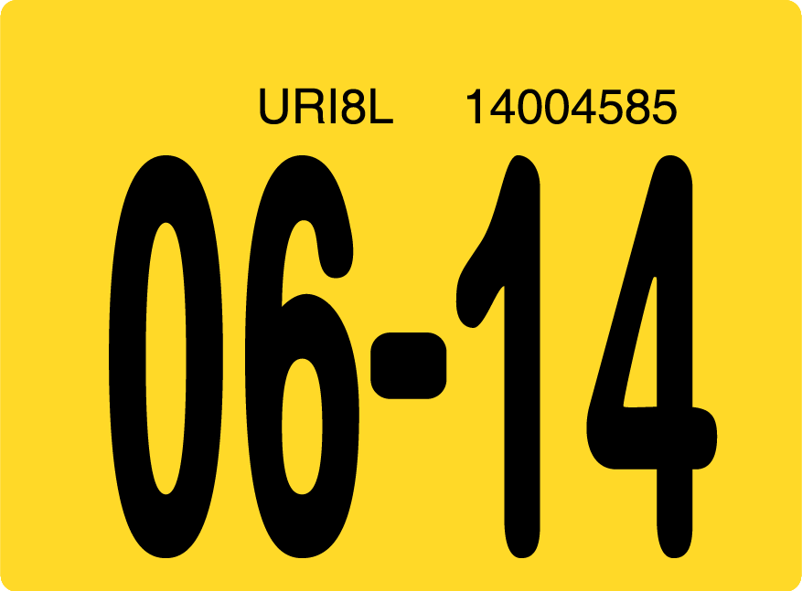 2014 June Sticker on Florida License Plate