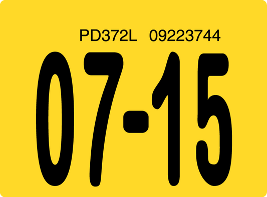 2015 July Sticker on Florida License Plate
