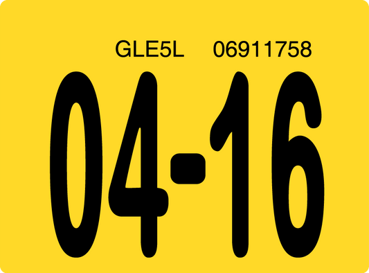 2016 April Sticker on Florida License Plate