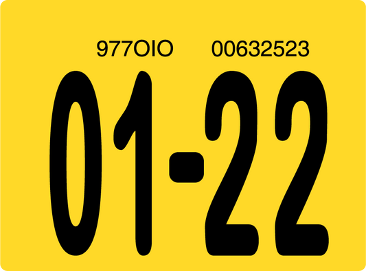 2022 January Sticker on Florida License Plate