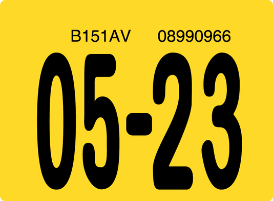 2023 May Sticker on Florida License Plate