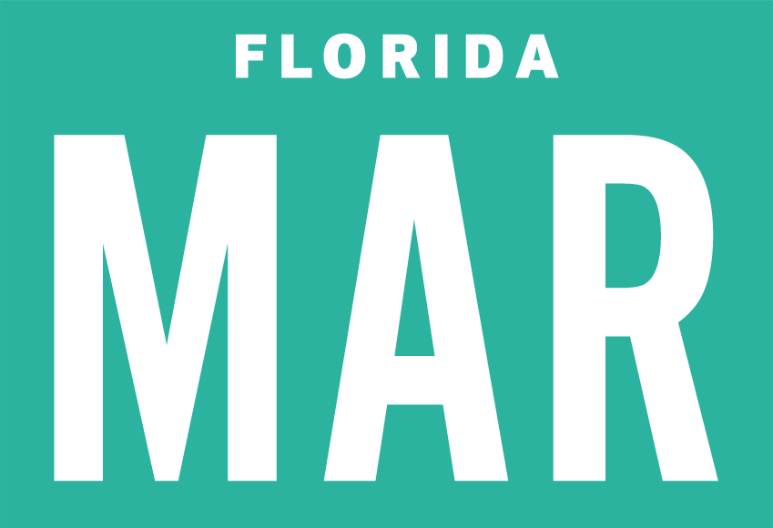 Month March Sticker on Florida License Plate