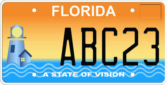 Florida License Plate - A State of Vision