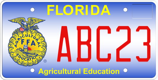 Florida License Plate - Agricultural Education