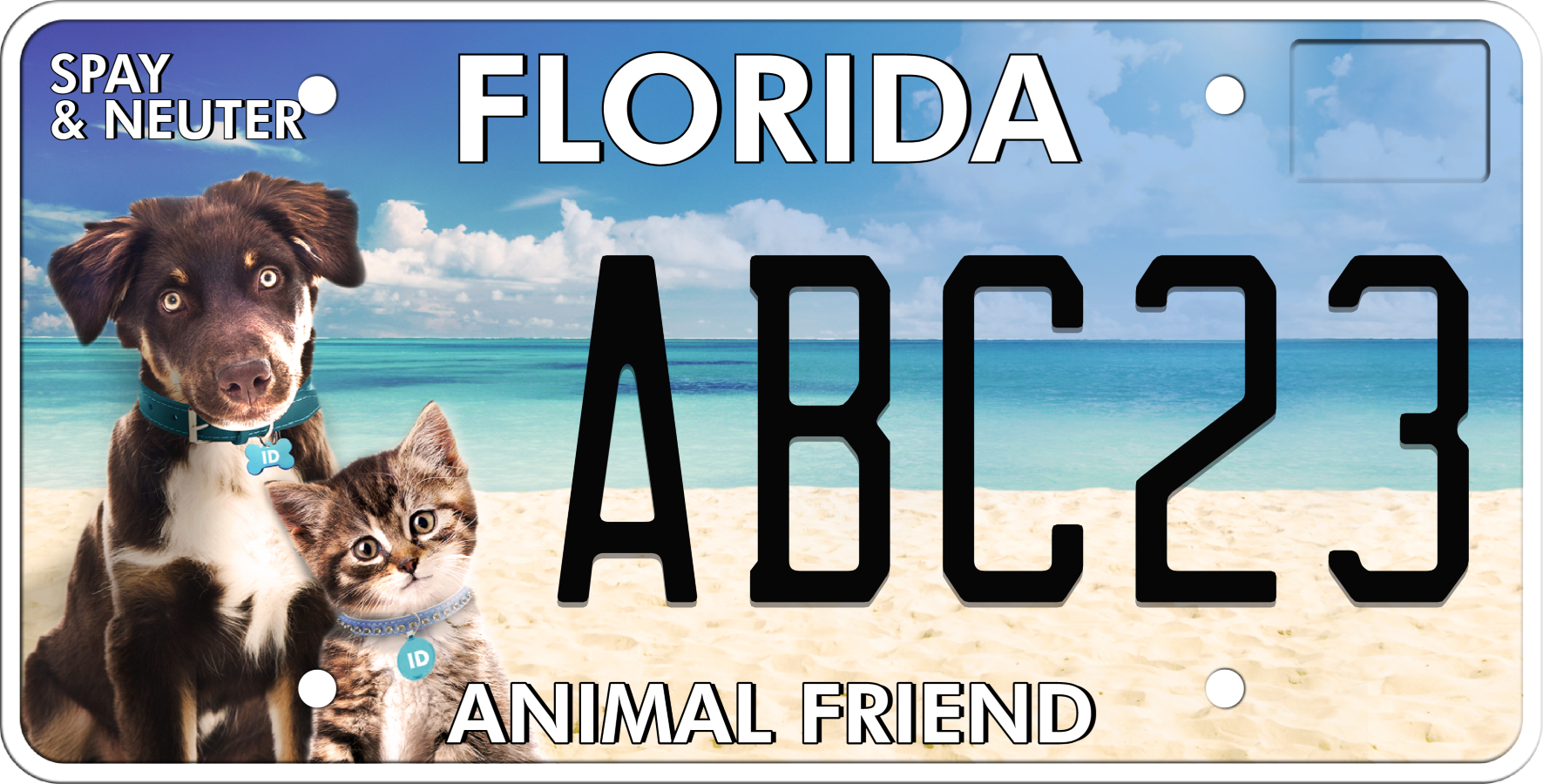 Florida License Plate - Animal Friend