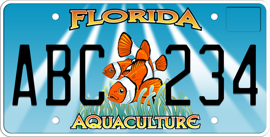 Florida License Plate - Aquaculture