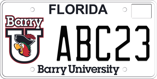 Florida License Plate - Barry University