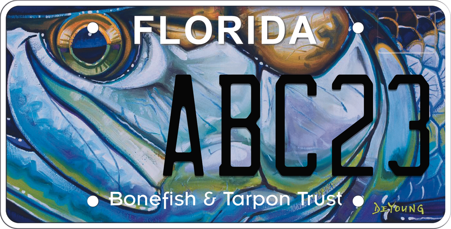 Florida License Plate - Bonefish & Tarpon Trust