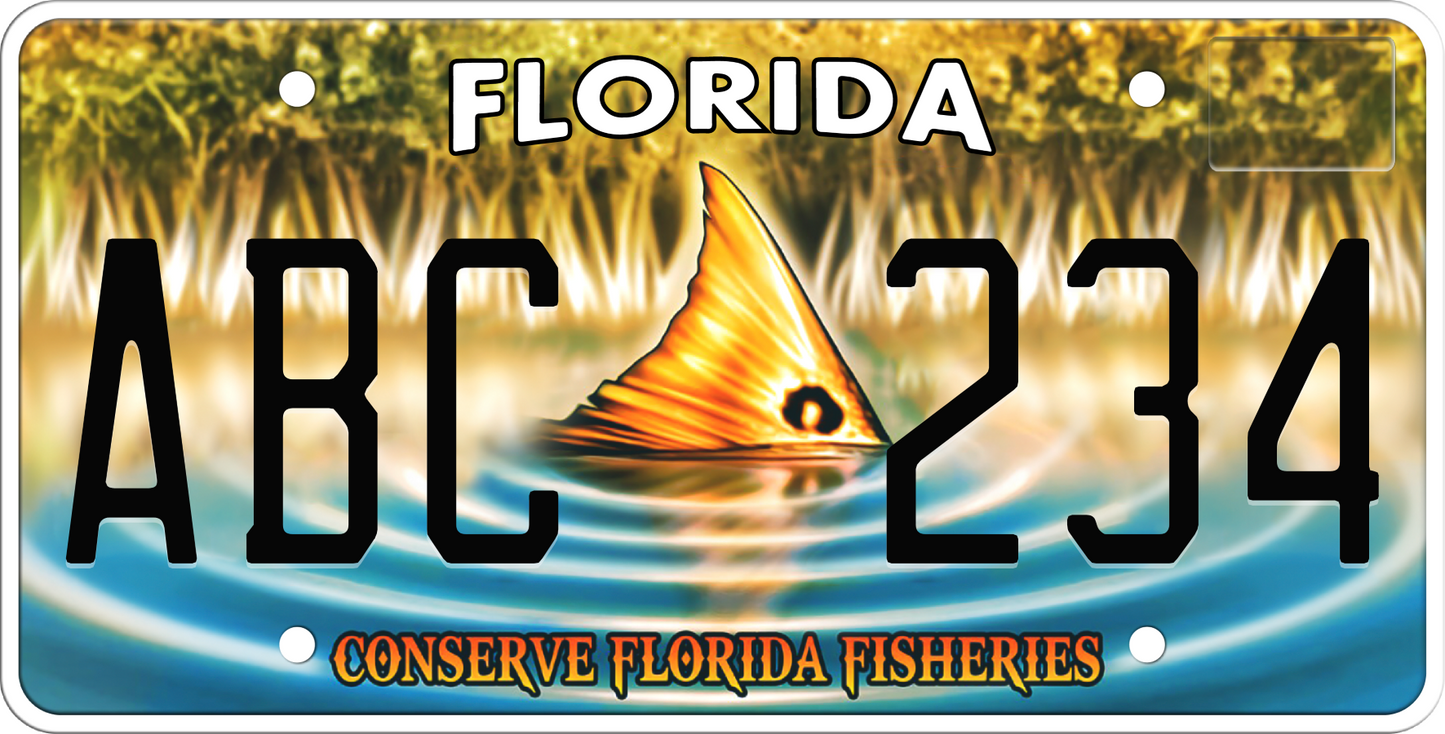 Florida License Plate - Conserve Florida's Fisheries