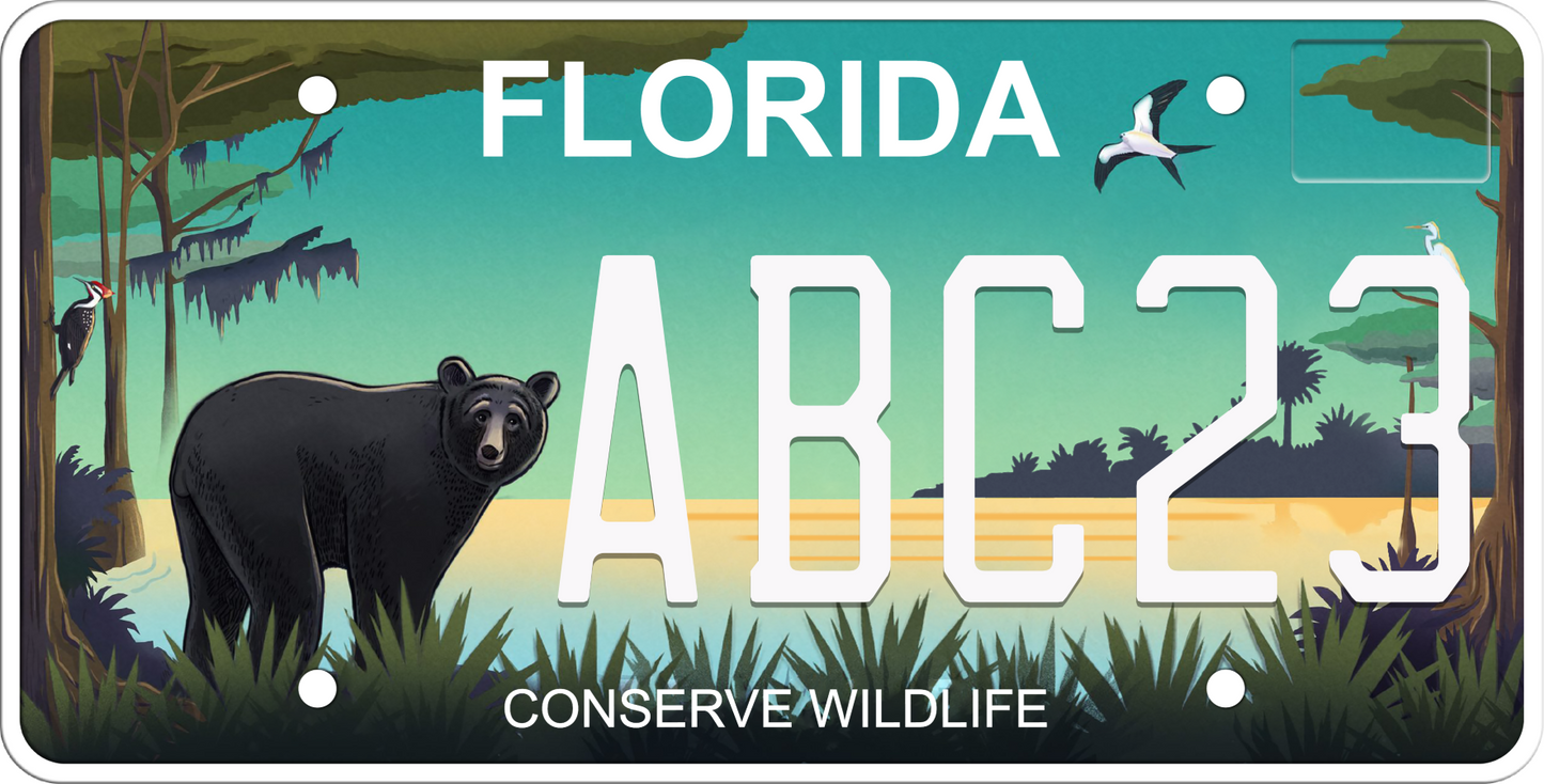 Florida License Plate - Conserve Wildlife