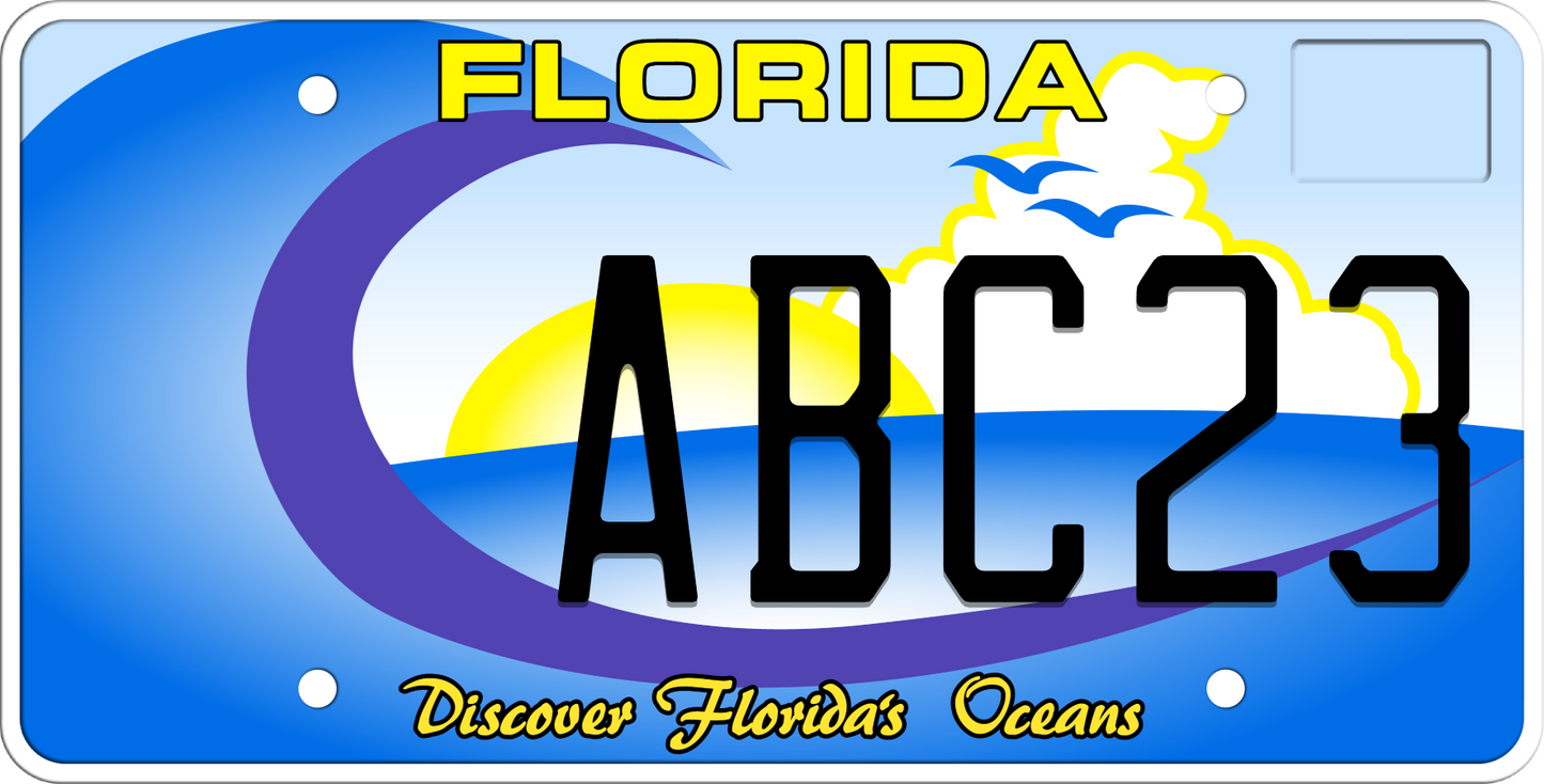 Florida License Plate - Discover Florida’s Oceans