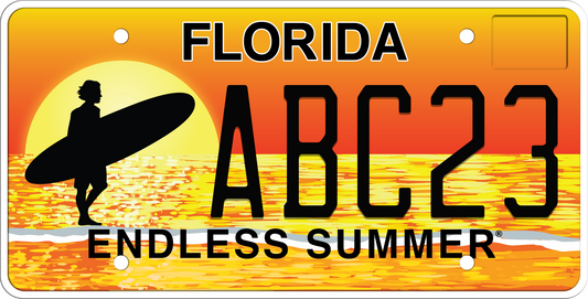 Florida License Plate - Endless Summer