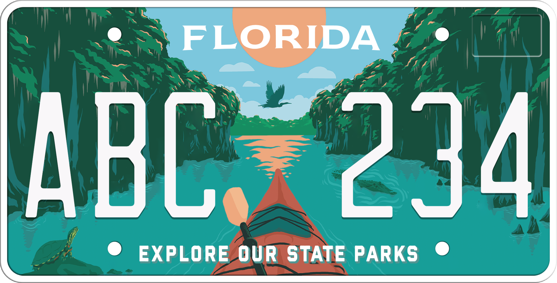 Florida License Plate - Explore Our State Parks