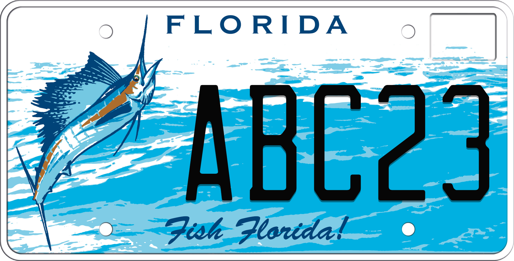 Florida License Plate - Fish Florida