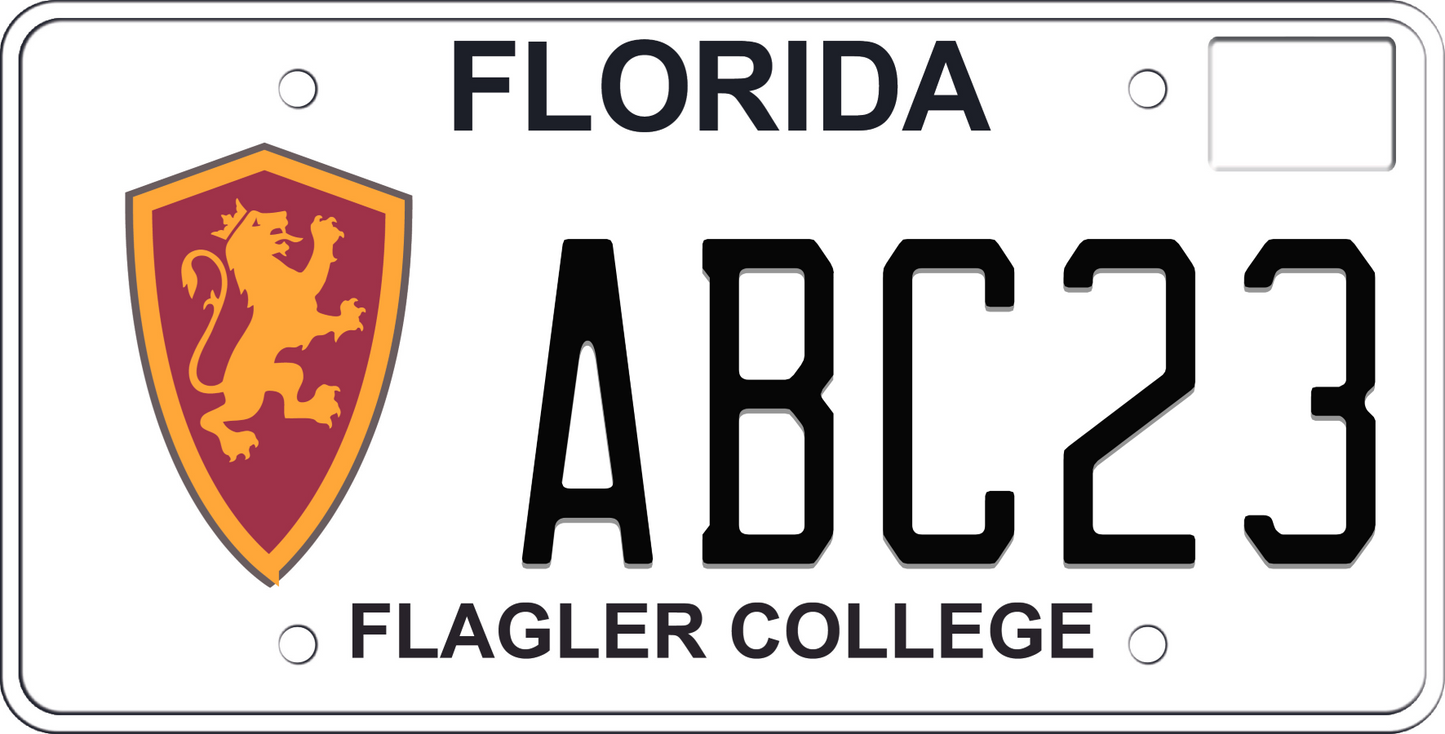 Florida License Plate - Flagler College