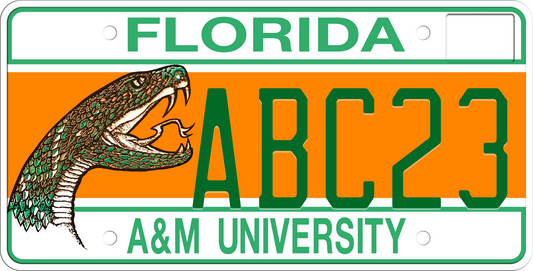 Florida License Plate - Florida A&amp;M University