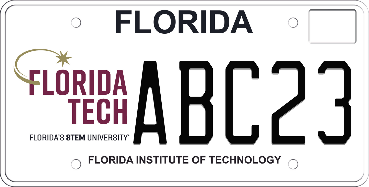 Florida License Plate - Florida Institute of Technology