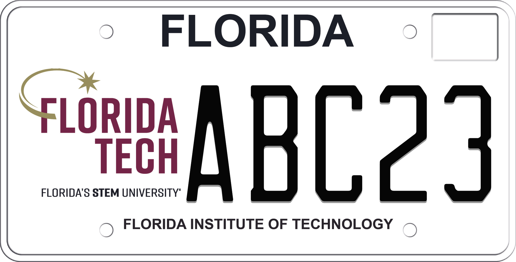 Florida License Plate - Florida Institute of Technology