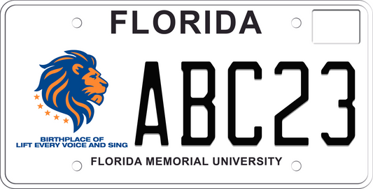 Florida License Plate - Florida Memorial University