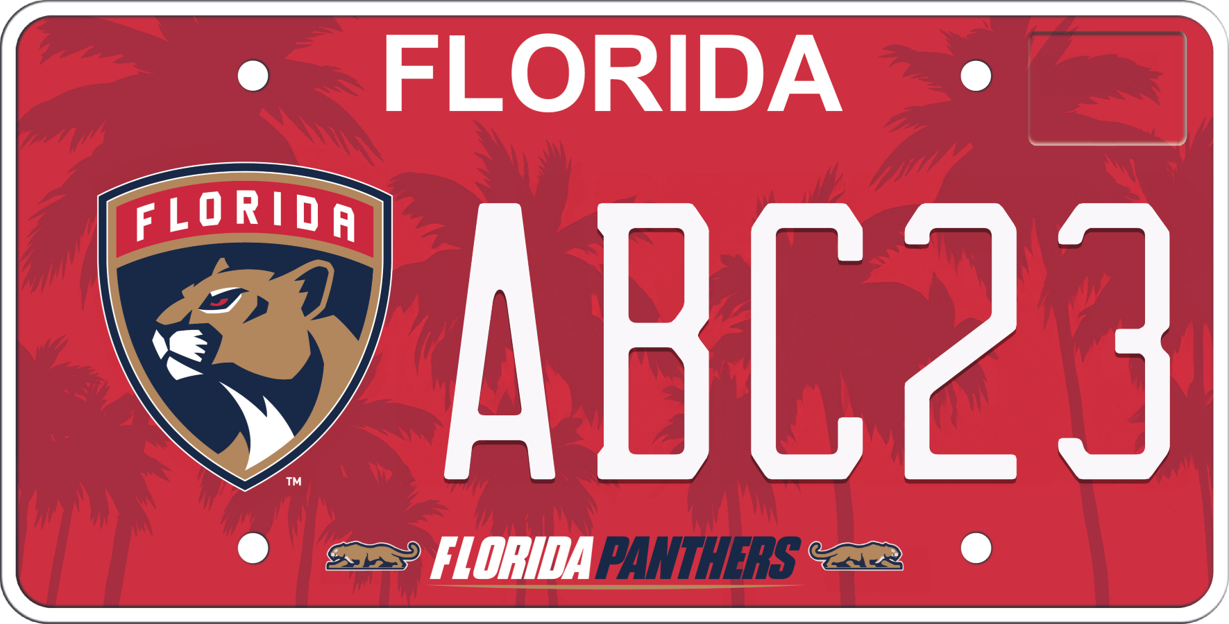 Florida License Plate - Florida Panthers