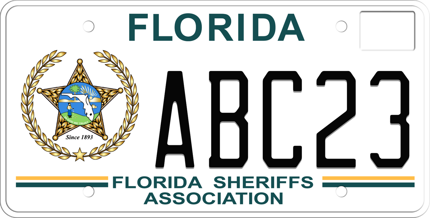 Florida License Plate - Florida Sheriffs Association