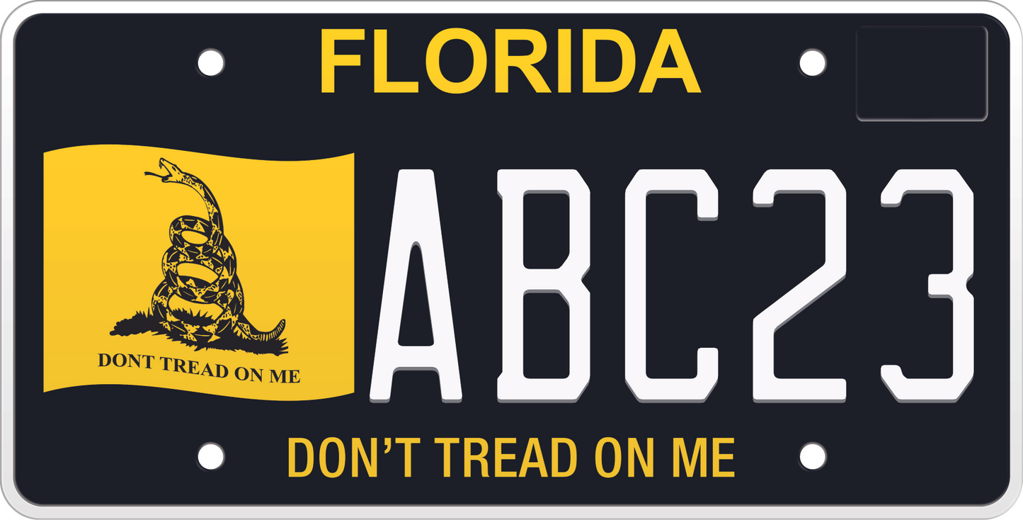 Florida License Plate - Gadsden Flag