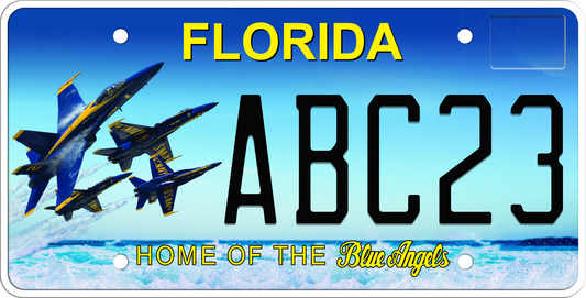 Florida License Plate - Home of The Blue Angels