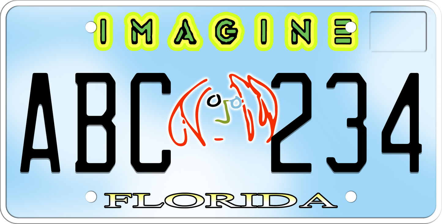 Florida License Plate - Imagine