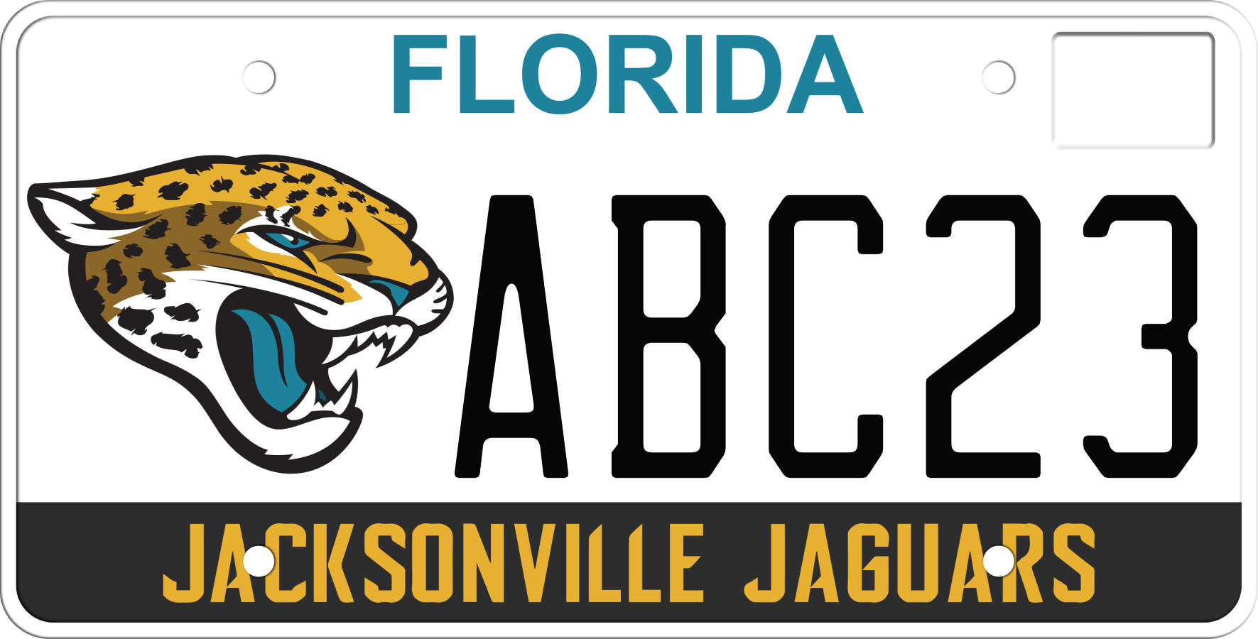 Florida License Plate - Jacksonville Jaguars