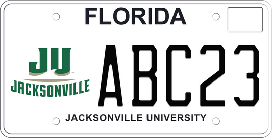 Florida License Plate - Jacksonville University