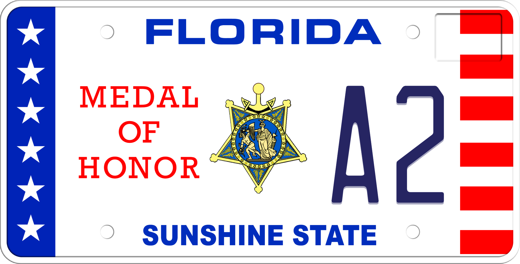 Florida License Plate - Medal of Honor