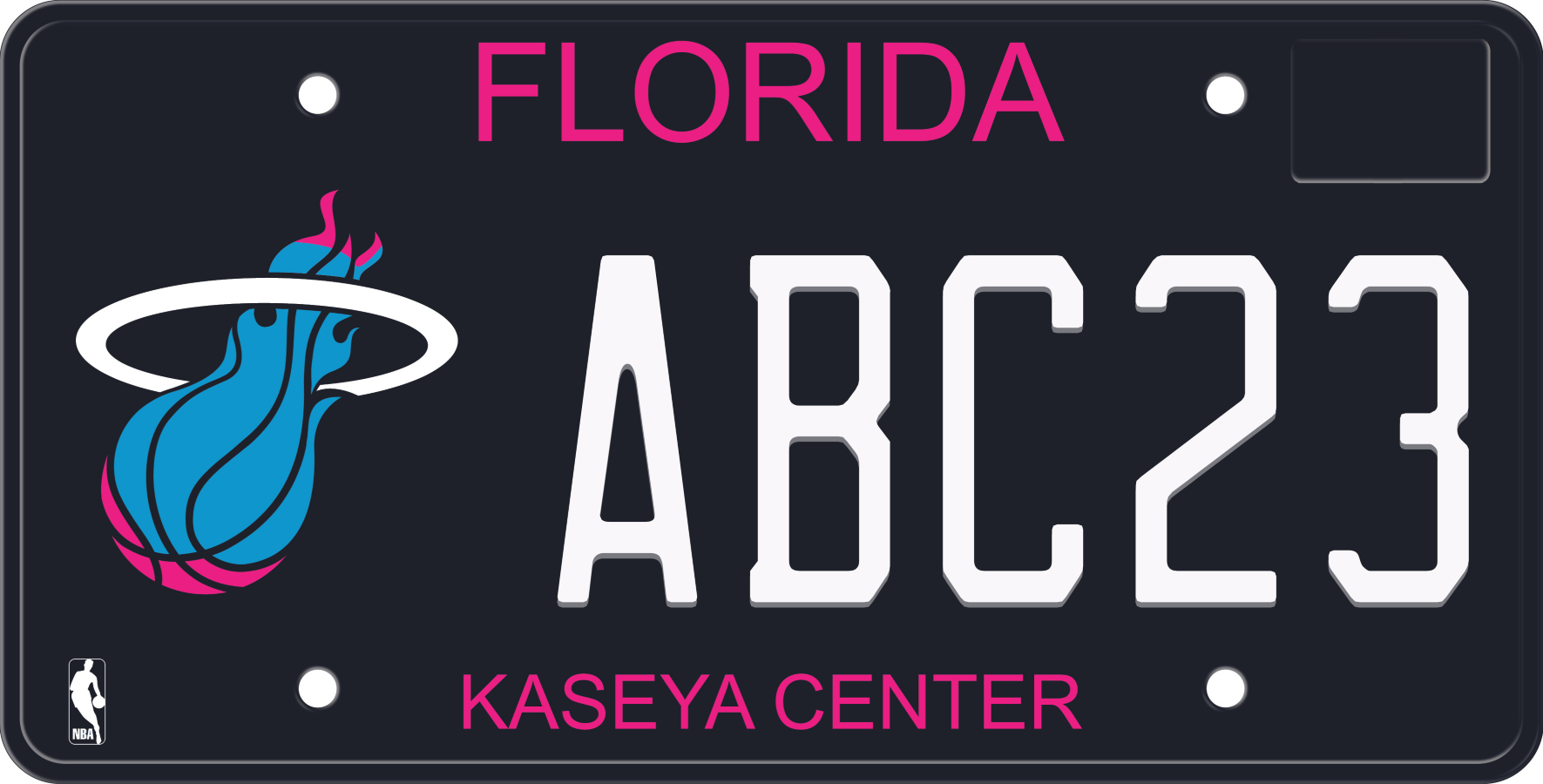 Florida License Plate - Miami Heat