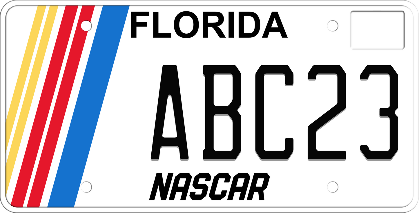 Florida License Plate - NASCAR