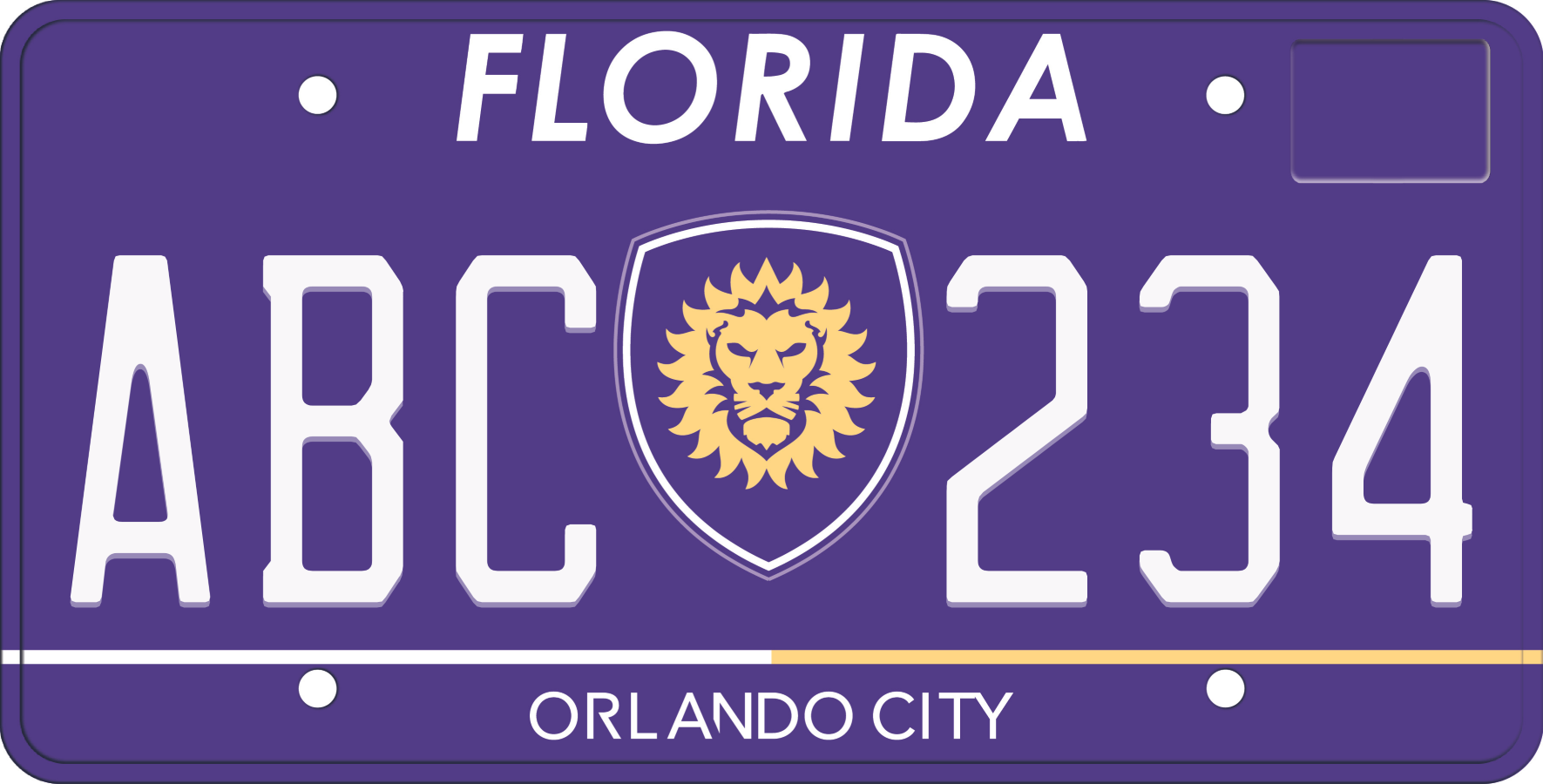 Florida License Plate - Orlando City Soccer