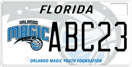 Florida License Plate - Orlando Magic Youth Foundation