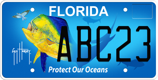 Florida License Plate - Protect Our Oceans