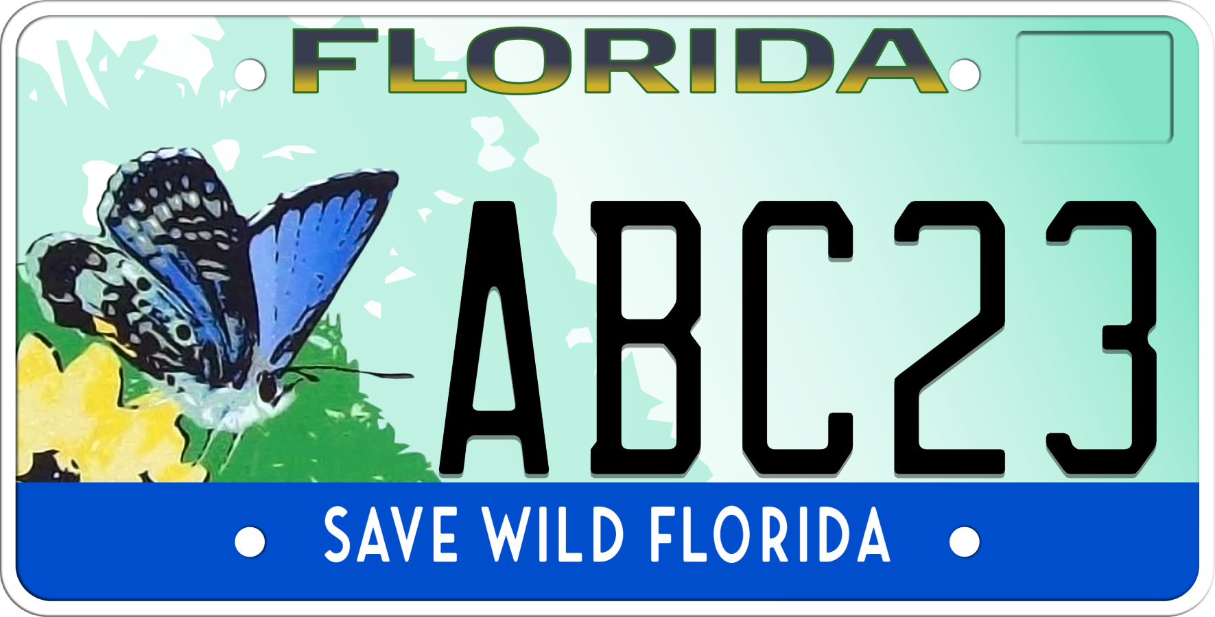 Florida License Plate - Save Wild Florida