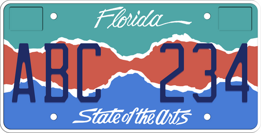 Florida License Plate - State of the Arts