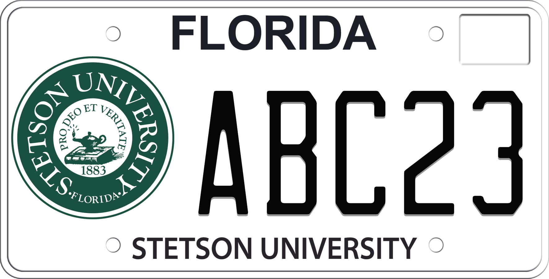 Florida License Plate - Stetson University