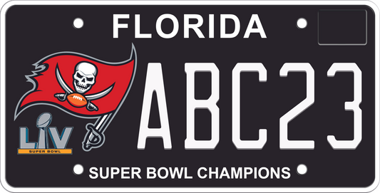 Florida License Plate - Tampa Bay Buccaneers