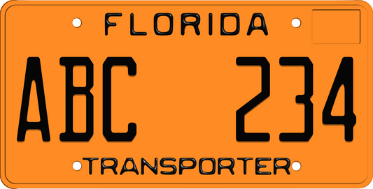 FLORIDA LICENSE PLATE - TRANSPORTER 12x6