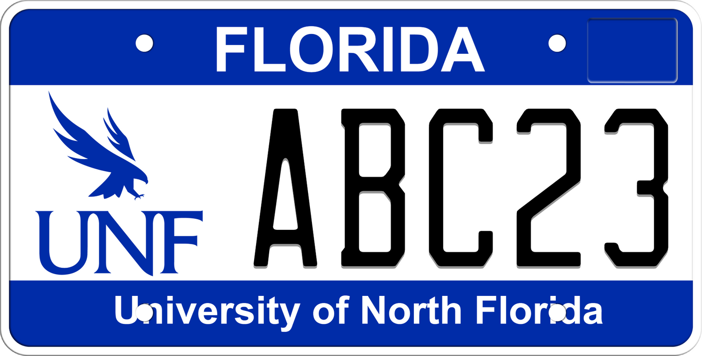 Florida License Plate - University of North Florida